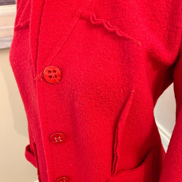 Swiss red wool jacket - Picture 3 of 7